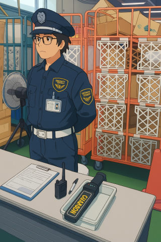 立哨警備が基本（一部座哨警備あり）