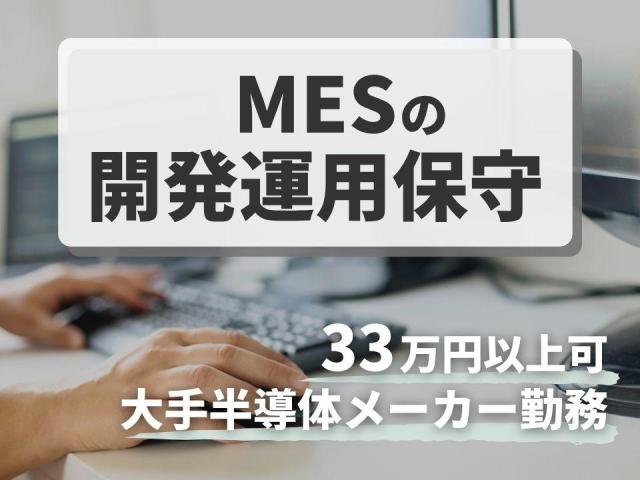 製造実行システム（MES）開発運用保守エンジニア開発系エンジニア