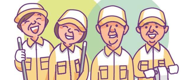弊社は清掃スタッフ107名の実績。スタッフの働きやすい職場環境に努めています。