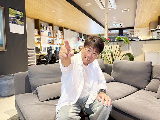社長からのメッセージ：お客さんは友人。その友人をたくさん増やす、そんなイメージで仕事をしています！