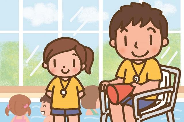 【プール監視・受付】＼8月末までの期間限定！／未経験OK！ポロシャツ・短パン貸与！プール監視・受付スタッフ