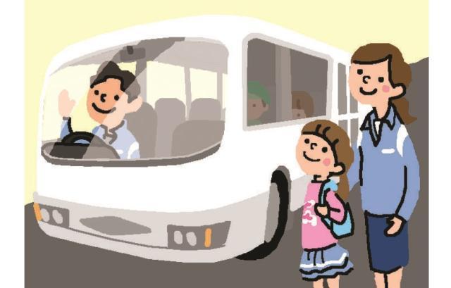 【運転手】小・中学校の登下校送迎業務　午前・午後の送迎のみ／1日6時間程度　土・日・祝休み♪マイクロバスの運転手