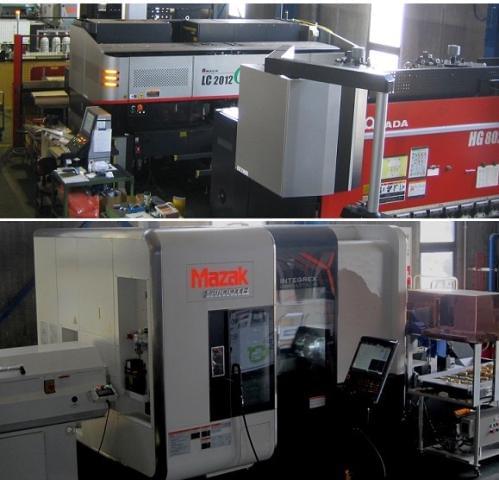 タレットパンチプレス＆レーザー複合機，ベンダー機，複合加工機