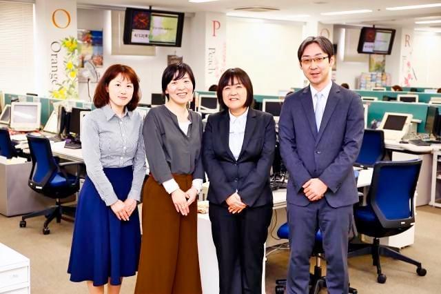 安心して続けられる環境が整っており、幅広い世代の男女が活躍しています。