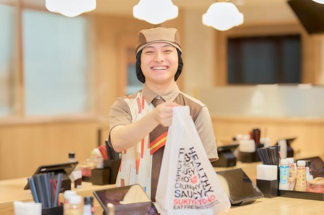 しゅふ活躍中！ランチタイム大歓迎！週2日・1日2h〜応相談♪未経験／扶養内勤務OK☆履歴書不要すき家の店舗スタッフ（接客・調理・清掃など）