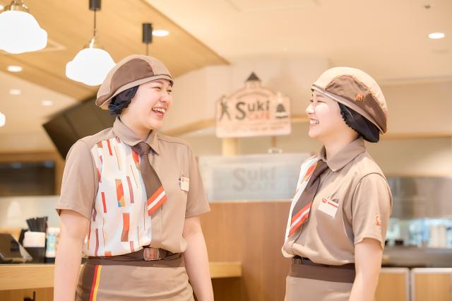 しゅふ活躍中！ランチタイム大歓迎！週2日・1日2h〜応相談♪未経験／扶養内勤務OK☆履歴書不要すき家の店舗スタッフ（接客・調理・清掃など）