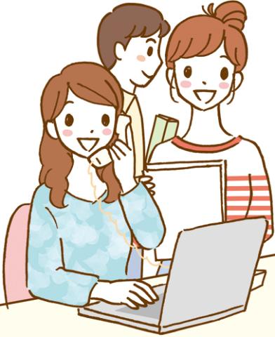 オフィス内での勤務です♪