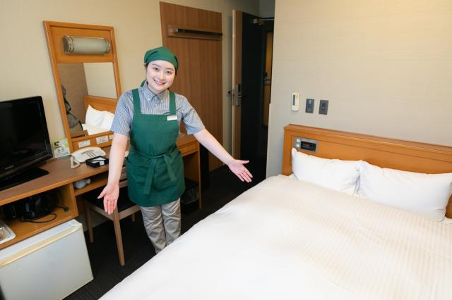 ＼未経験OK！／ルートイングループで働く★週3日〜｜無料託児所完備客室清掃スタッフ