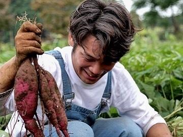 自分達で野菜を育てて収穫する、やりがいのあるお仕事です！