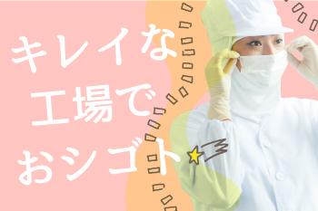 空調完備で綺麗な食品工場で働いてみませんか?入社前には丁寧な研修があるので、安心です!