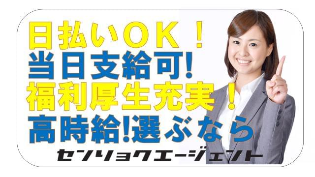 センリョクエージェント株式会社 大阪東オフィスのアルバイト 正社員 契約社員 派遣社員情報 イーアイデム 八尾市の製造 組立 加工求人 情報 Id A