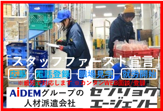 専任担当による手厚いフォローでお困りごと、相談事を迅速に対応サポートできます。
当社スタッフも多数活躍中!!
他社にはない好待遇でお待ちしております。
入社日も相談可能です☆
安定して働けるのが戦力エージェントの魅力です☆