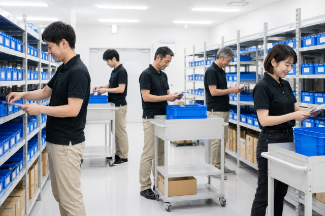 綺麗な倉庫で長期安定のお仕事です。
早めのご応募お待ちしています。