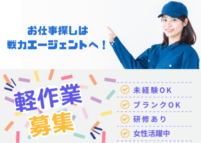 検品などの簡単作業!時給1370円!日勤と遅番勤務