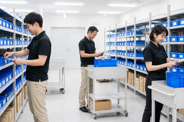 ＜高井田＞◆日払い可◆軽量品のピッキング(綺麗な倉庫)（黙々作業）軽量品のピッキング