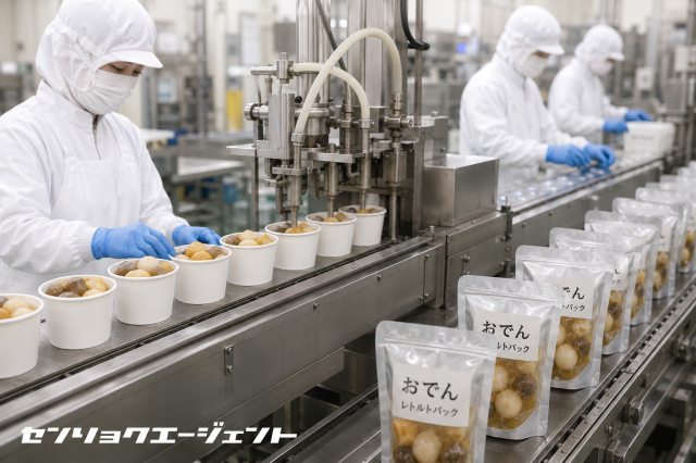 【越谷市】 #新着　7月から勤務開始♪ 12月までの期間限定/食品工場での仕分けや梱包作業◎おでんのカップ入れや包装、箱詰め作業