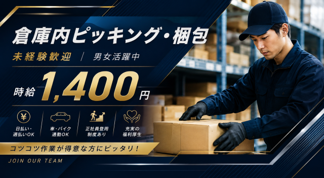 人気スポーツ用品を扱う倉庫内作業です♪