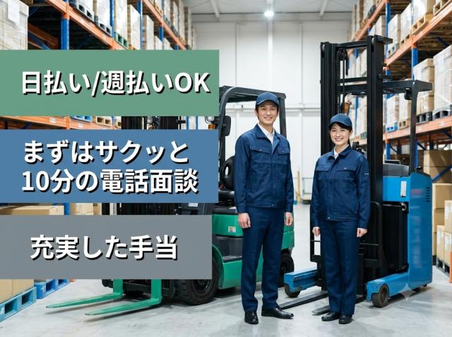 ★資格を活かして高収入を目指そう!
★大手物流センターで長期安定勤務!
★ライフスタイルに合わせて働けます!