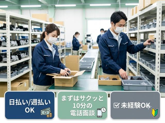 日払い週払いOK
どなたでもお気軽にご応募ください♪