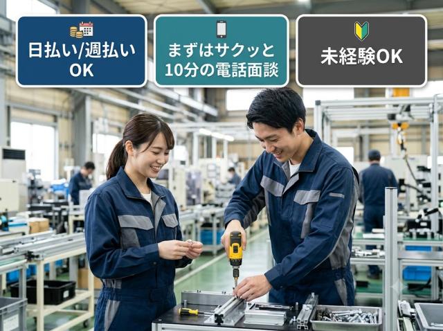 綺麗な職場で、机で黙々軽作業です！
ご応募お待ちしています。