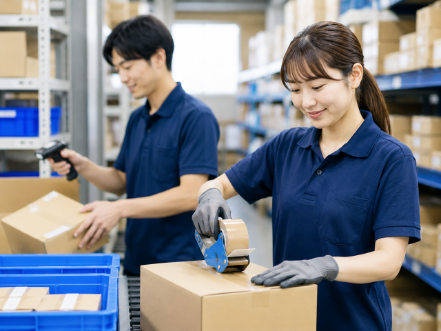 覚えやすいシンプル作業♪
人気の倉庫ワーク!