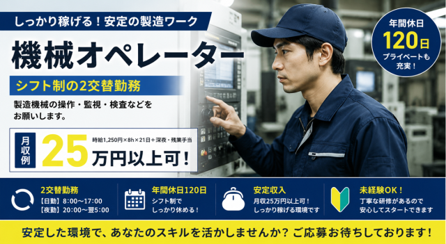スタッフ3名募集!
赤穂市での面接登録会実施中。
先ずはご応募ください!