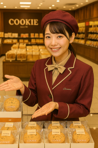 【最寄り駅から徒歩圏内！】オシャレな有名洋菓子店で接客・商品補充/40歳ぐらい迄の女性活躍中有名な洋菓子店で接客・商品補充
