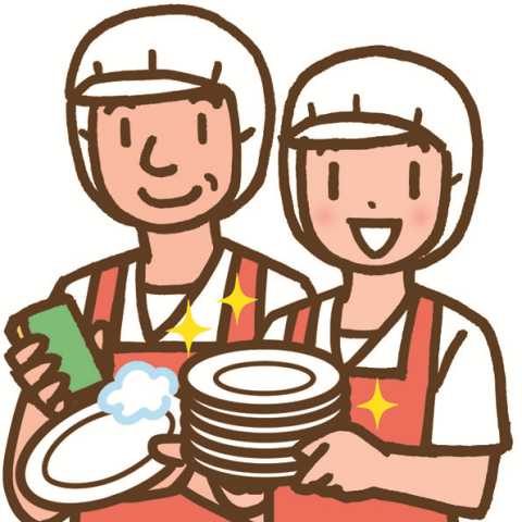 調理なしの補助業務！40代活躍中！14時前に終わる短時間ワーク♪厨房手伝い