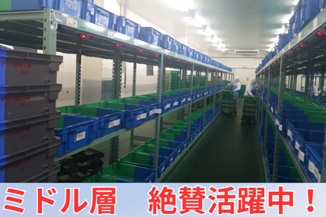 ミドル活躍中！倉庫内仕分け作業◆髪色自由◆開始日応相談◆パート有休取得平均15日／年◆月3日希望休お弁当などの商品仕分け作業