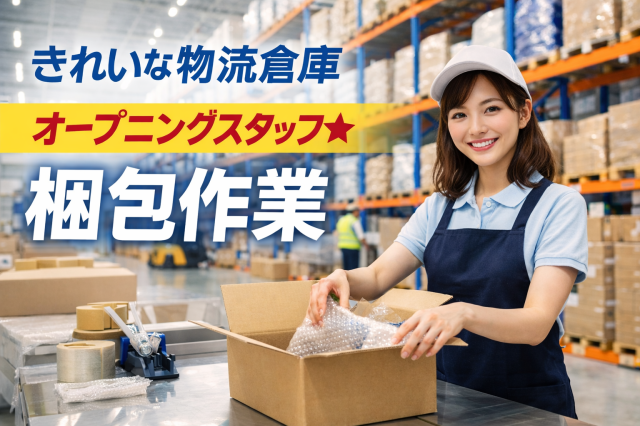 オープニングスタッフ★梱包作業
