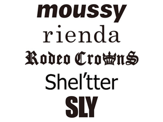 Moussy／Rienda／Rodeo　Crowns／Shel’tter／Sly