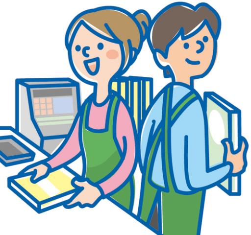 《［1］教科書販売（短期）［2］学食でのレジ》主婦さん活躍中♪土日祝は休み！マイカー通勤OK［1］教科書の販売スタッフ
［2］学食のレジスタッフ