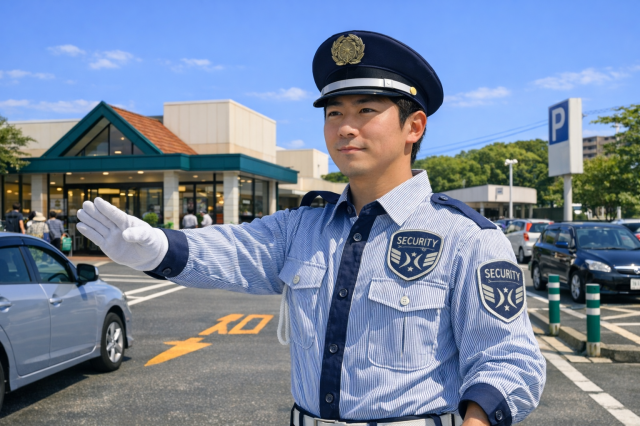 敷地内誘導が中心。落ち着いた環境で安心して働けます。