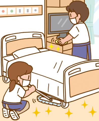 短時間・フルタイムいずれもOK／扶養内可／病院勤務／日常清掃／未経験可／力仕事少なめ／ルーティン作業病院内の清掃スタッフ