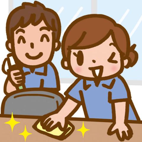 会議室をセッティングしたり、掃除機掛けをしたり・・・
体を動かすことで健康づくりにもなるお仕事!
