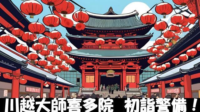 川越大師 喜多院の初詣警備/稼ごう！年末年始の短期！/学生からシニアまで活躍中！初詣警備スタッフ