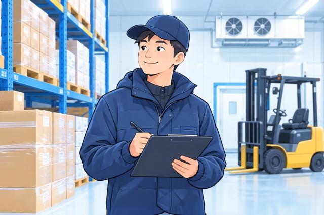 未経験歓迎!フォークリフトを使うので、力仕事は少なめです。