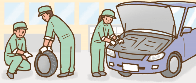 日勤×日曜固定休／多彩な車両に触れられる安定企業の整備士／ブランクあっても可自動車整備士