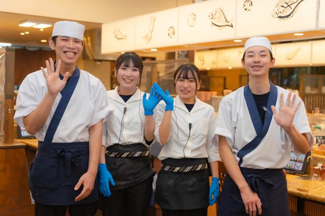 和歌山市栄谷≪回転寿司店のホール・キッチン≫高校生OK／友達同士の応募も可☆週1日〜OK回転鮨店でのホールスタッフ・キッチンスタッフ