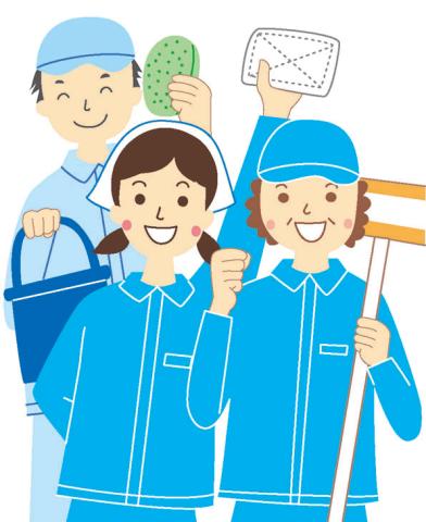 未経験の方大歓迎！家事経験があれば即戦力♪9時スタートで1日3.5h♪　Wワーク大歓迎ですマンション内共用部清掃スタッフ