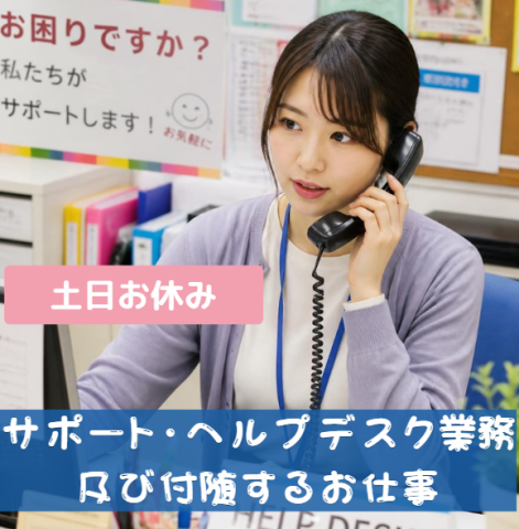 建築積算システムのユーザーサポートのお仕事です♪サポート・ヘルプデスク業務及び付随する業務