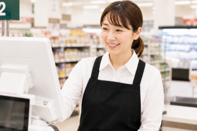 特に8:30〜13:00入れる方急募！週2日〜OK◎食品スーパーのレジ専任スタッフレジスタッフ 【お仕事NO．6780】