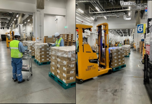 【入出荷作業/事務業務兼、フォークオペレーター】フルタイム★賞与年2回あり★土日休み★PC処理業務（入出庫在庫処理）兼、フォークオペレーター
