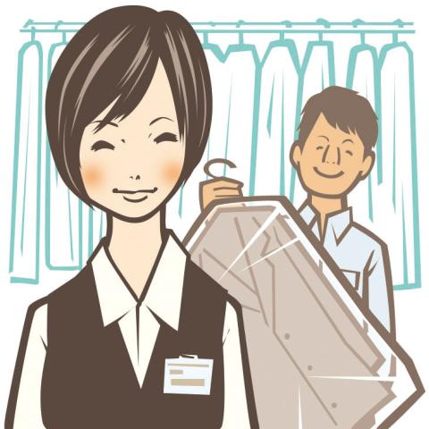 クリーニング店舗での受付　私生活と両立しやすいワークスタイルが魅力の職場です！クリーニング店の受付スタッフ