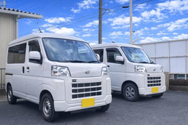 使用する車両は軽１BOX又は普通1BOX車になります。独り立ちまでしっかりサポート。
あなたのチャレンジを応援します！