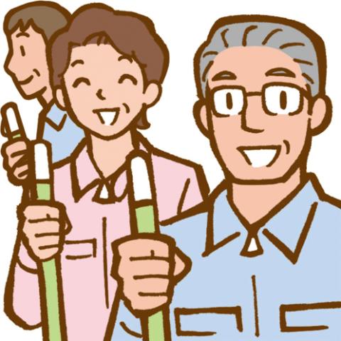 年齢不問！60代まで幅広い年代のスタッフが在籍！
男性が活躍している職場です。