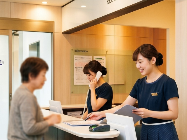 【時給1300円＋午後診手当】【月火木金午後＋土曜午前】内科の受付医療事務（地下鉄平野駅徒歩2分）医療事務