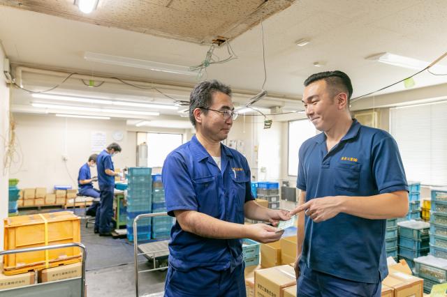 当社で働く「人」について。
面接時には、実際の作業風景も見学してください！