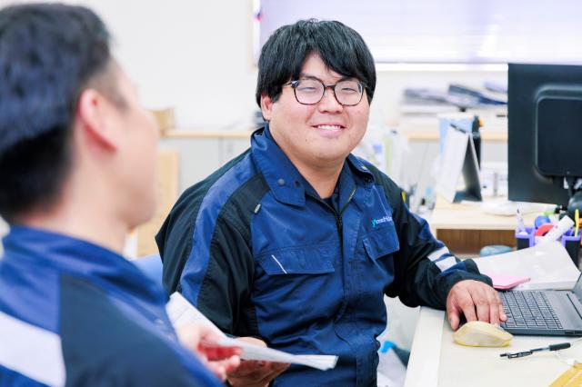 社員同士で打合せを行いながら、工事全体を進めていきます。分からないことも相談しやすい環境です。