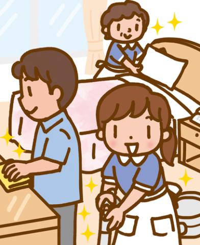 ≪ホテルの客室清掃≫未経験OK！経験者歓迎♪日中のみ◇勤務は週3日〜◎入社日相談可能！ビジネスホテルの清掃スタッフ